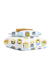 Детское постельное белье в кроватку COLOR ANIMALS Cosas модель AnimalsColor_Mustard_140 Фото