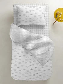 Детское постельное белье в кроватку CROWN & DOTS Cosas модель Korona_gorokh_115 Фото