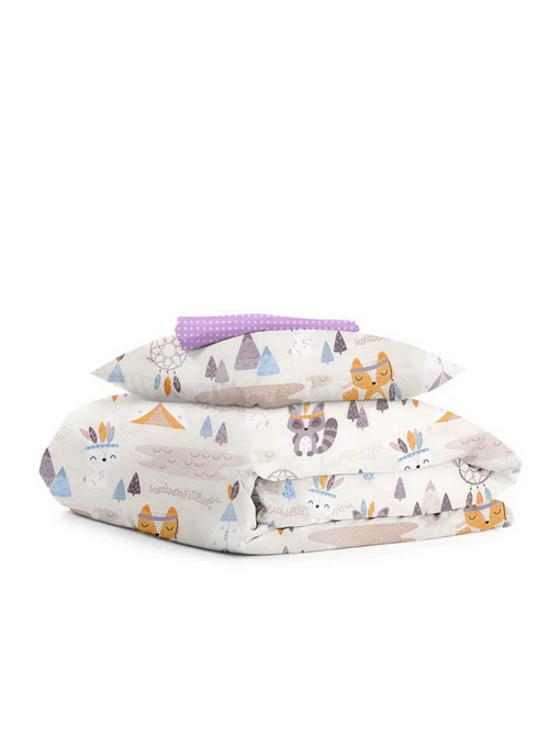 Дитяча постільна білизна в ліжечко DREAM ANIMALS Cosas модель AnimalsDreamBig_Dots_140 Фото