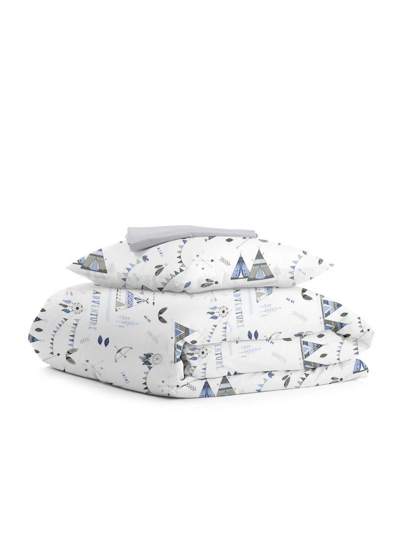 Дитяча постільна білизна в ліжечко DREAM WIGWAMS Cosas модель WigwamDream_Grey_140 Фото