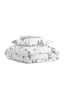 Дитяча постільна білизна в ліжечко DREAM WIGWAMS Cosas модель WigwamDream_Grey_140 Фото