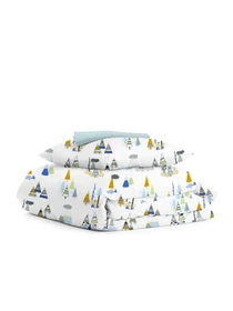 Детское постельное белье в кроватку FOREST WIGWAM Cosas модель WigwamForest_LightBlue_140 Фото
