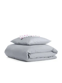 Детское постельное белье в кроватку G&R SMOKY Cosas модель Ranfors_Grey_StarsGreyRose_140 Фото