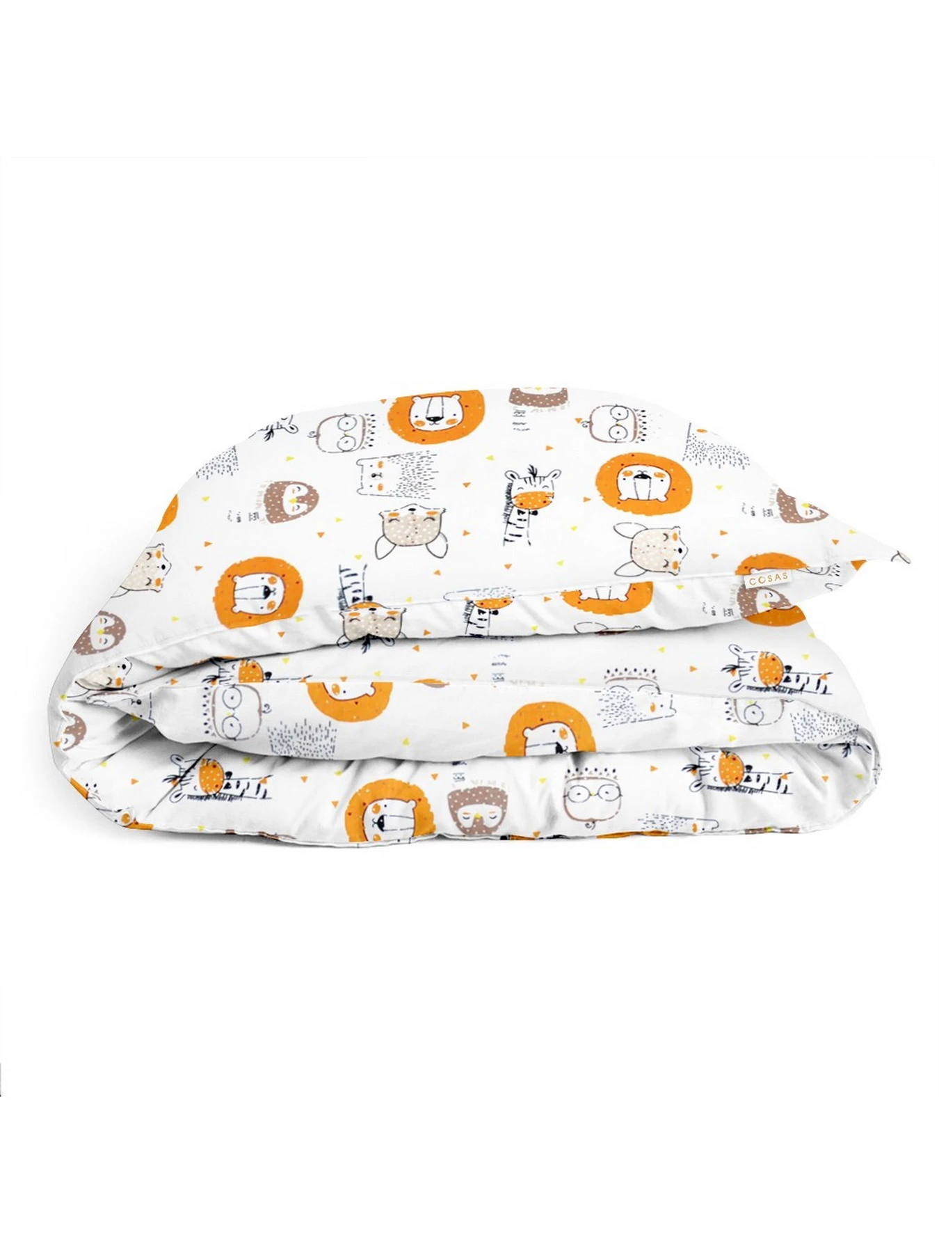 Детское постельное белье в кроватку LEO & GIRAFFE Cosas модель LeoGiraffeFox_Terrakot_140 Детское постельное белье в кроватку LEO & GIRAFFE Cosas модель LeoGiraffeFox_Terrakot_140 Фото