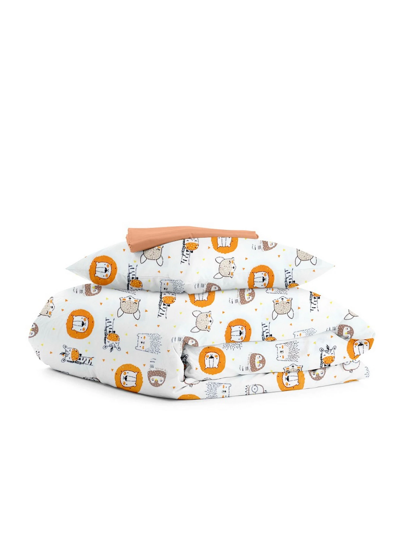 Детское постельное белье в кроватку LEO & GIRAFFE Cosas модель LeoGiraffeFox_Terrakot_140 Детское постельное белье в кроватку LEO & GIRAFFE Cosas модель LeoGiraffeFox_Terrakot_140 Фото