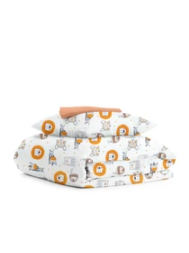 Детское постельное белье в кроватку LEO & GIRAFFE Cosas модель LeoGiraffeFox_Terrakot_140 Фото