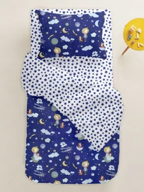 Детское постельное белье в кроватку LITTLE PRINCE Cosas модель LittlePrinceBlue_Starfall_140 Фото