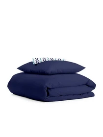 Детское постельное белье в кроватку NIGHTFALL Cosas модель Ranfors_Blue_ZigMarine_140 Фото