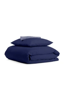 Детское постельное белье в кроватку NIGHTFALL & LINE Cosas модель Ranfors_Blue_LineBlue_140 Фото