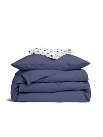 Детское постельное белье в кроватку NIGHTFALL & STARS Cosas модель Ranfors_Blue_StarsWBlue_140 Фото