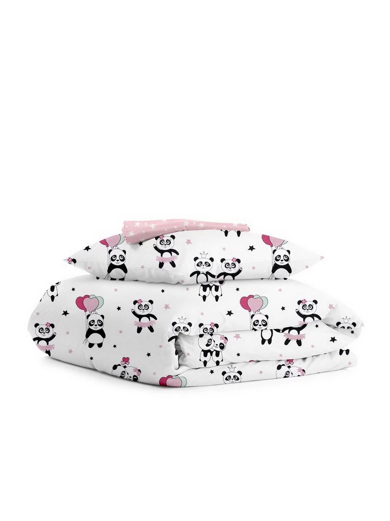 Детское постельное белье в кроватку PANDA Cosas модель PandaLoveRose_El80-Dots_140 Фото