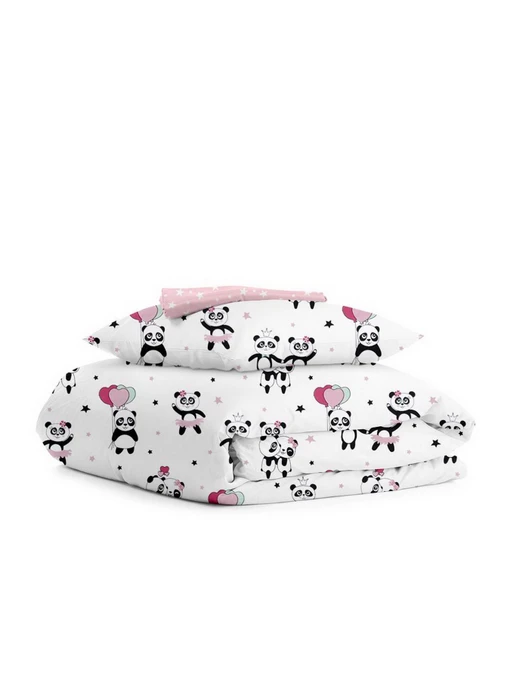 Детское постельное белье в кроватку PANDA Cosas модель PandaLoveRose_El80-Dots_140 Фото