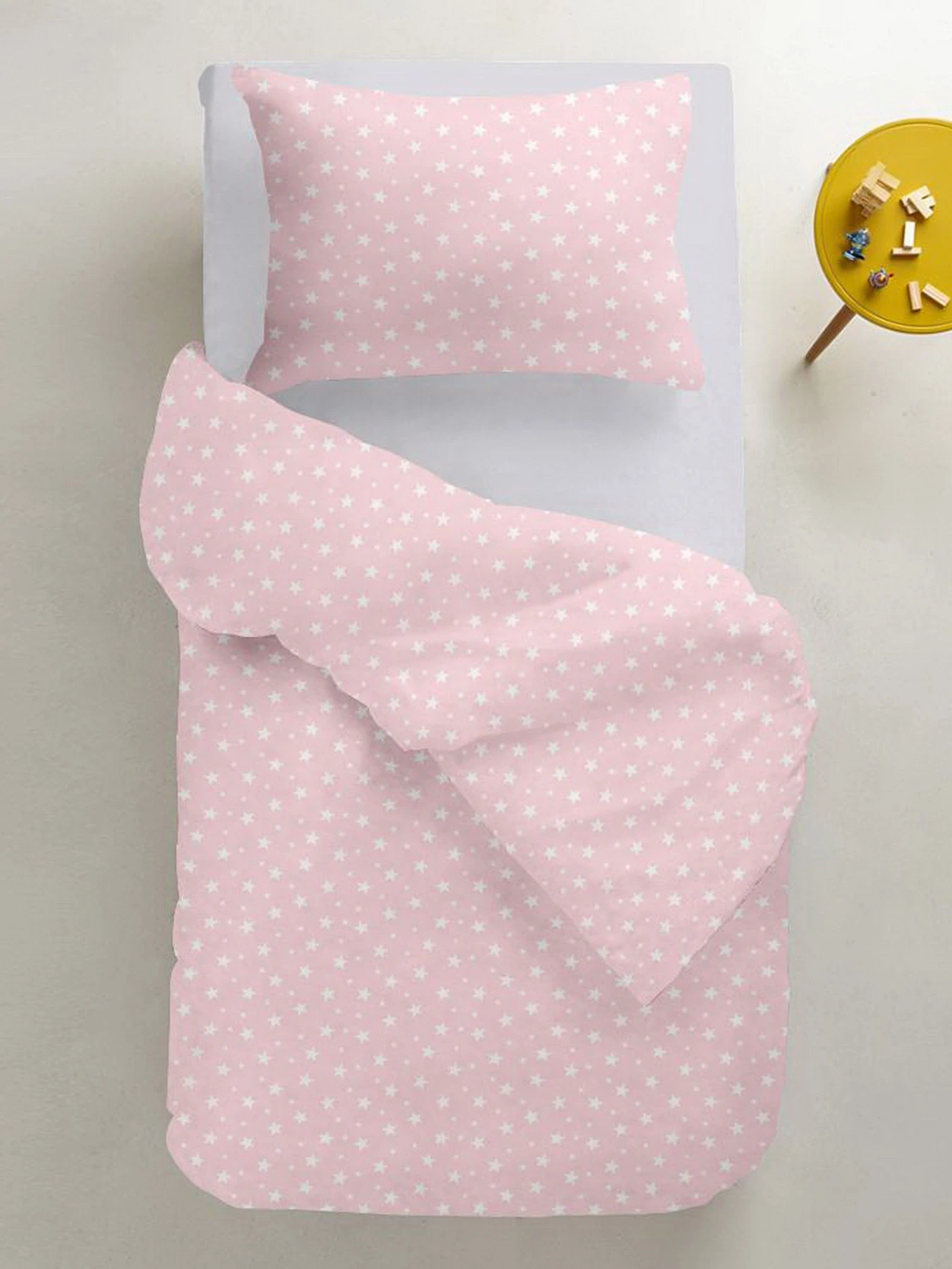 Дитяча постільна білизна в ліжечко ROSE STARFALL Cosas модель StarfallRose_Grey_140 Дитяча постільна білизна в ліжечко ROSE STARFALL Cosas модель StarfallRose_Grey_140 Фото