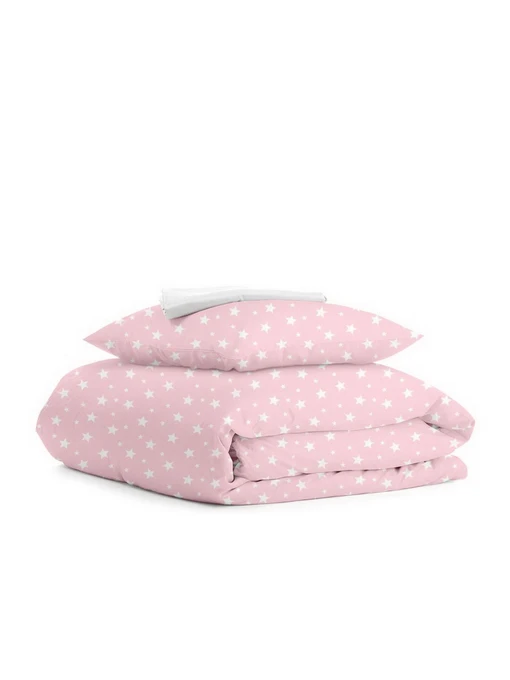 Детское постельное белье в кроватку ROSE STARFALL Cosas модель StarfallRose_White_140 Фото
