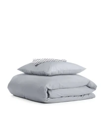 Детское постельное белье в кроватку SMOKY Cosas модель Ranfors_Grey_ZigGrey_140 Фото