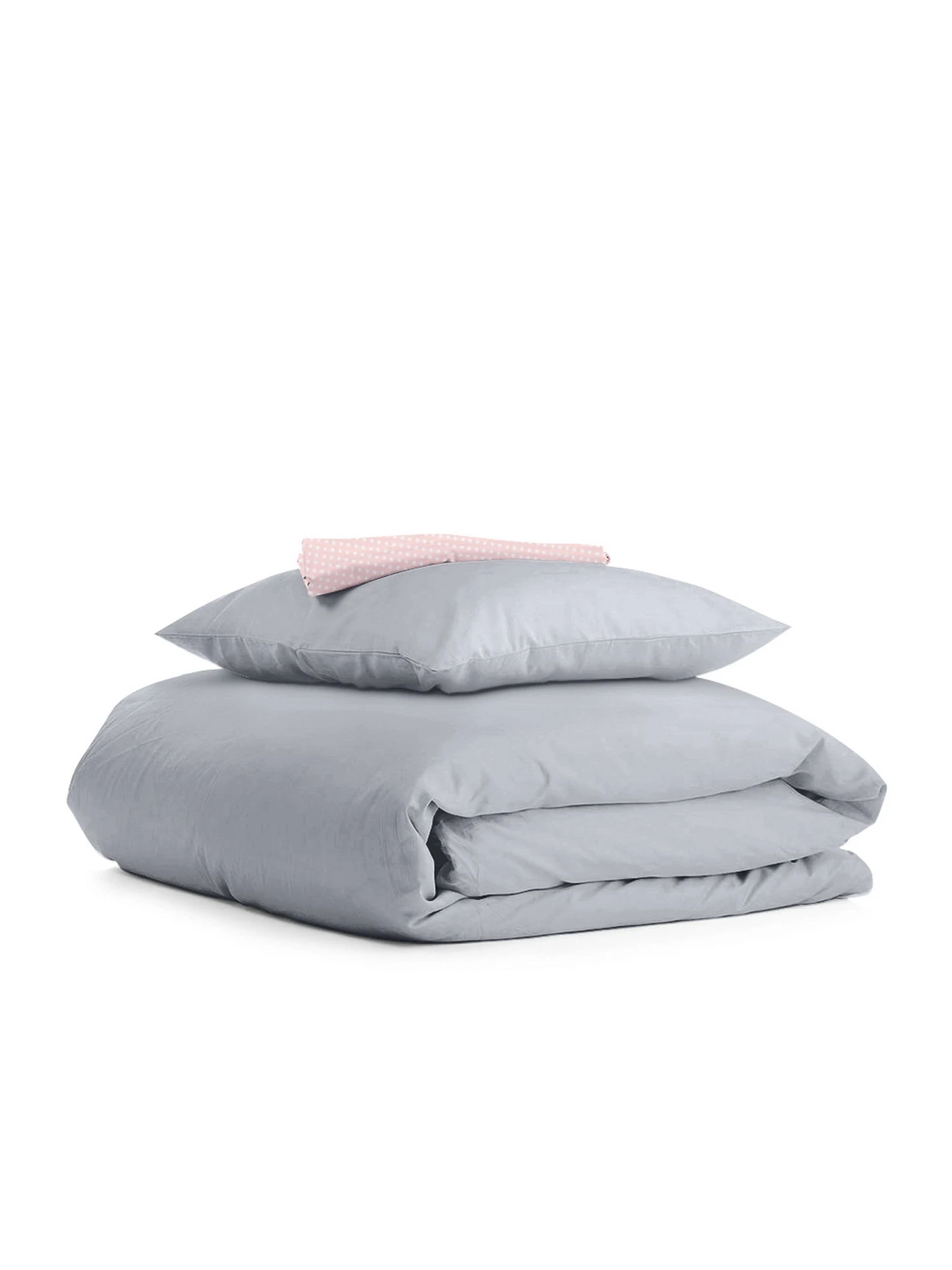 Детское постельное белье в кроватку SMOKY GREY Cosas модель Ranfors_Grey_DotsRose_140 Детское постельное белье в кроватку SMOKY GREY Cosas модель Ranfors_Grey_DotsRose_140 Фото