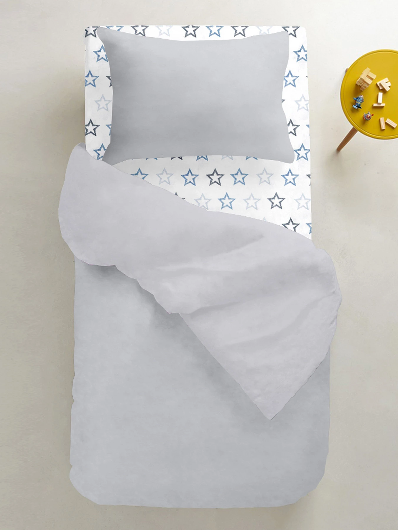 Детское постельное белье в кроватку SMOKY STAR Cosas модель Ranfors_Grey_StClGreyBlue_140 Детское постельное белье в кроватку SMOKY STAR Cosas модель Ranfors_Grey_StClGreyBlue_140 Фото
