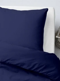 Детское постельное белье в кроватку WHITE NIGHTFALL Cosas модель Ranfors_Blue_White_140 Фото