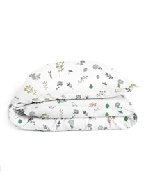 Детское постельное белье в кроватку WILDFLOWERS Cosas модель FoliageBirds_Grey_140 Фото