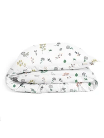 Детское постельное белье в кроватку WILDFLOWERS Cosas модель FoliageBirds_Olive_140 Фото