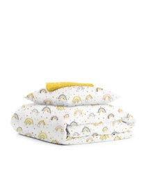Детское постельное белье в кроватку RAINBOWS Cosas модель RainbowStarYellow_Starfall_140 Фото