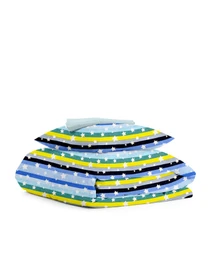 Дитяча постільна білизна в ліжечко BLUE STAR LINE Cosas модель StarLineBlueYellow_LightBlue_140 Фото