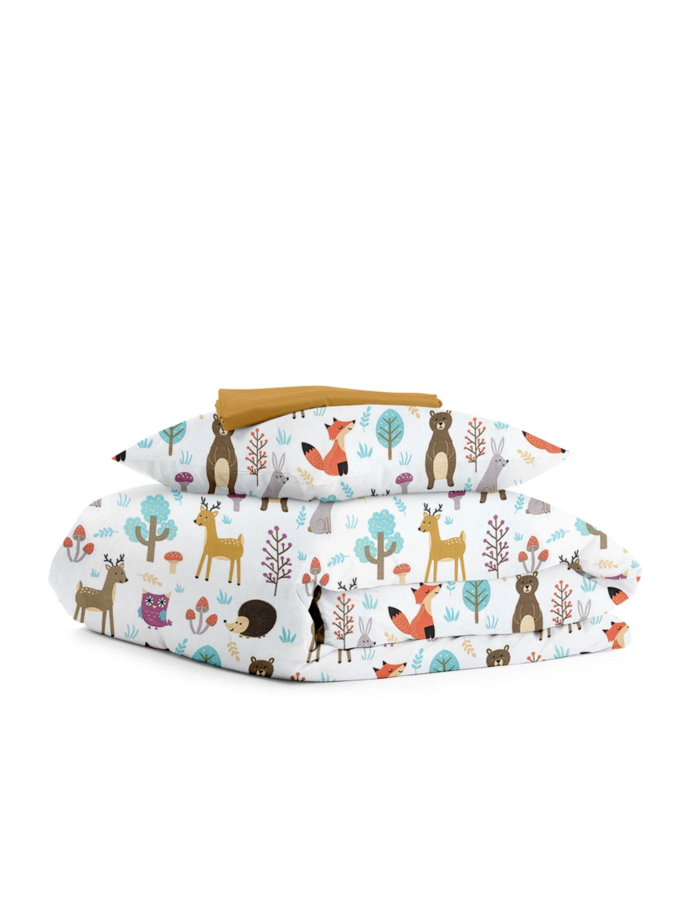 Дитяча постільна білизна в ліжечко COLORFUL ANIMALS Cosas модель AnimalsMushrooms_Mustard_140 Дитяча постільна білизна в ліжечко COLORFUL ANIMALS Cosas модель AnimalsMushrooms_Mustard_140 Фото