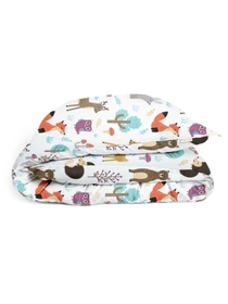 Дитяча постільна білизна в ліжечко COLORFUL ANIMALS Cosas модель AnimalsMushrooms_Mustard_140 Фото