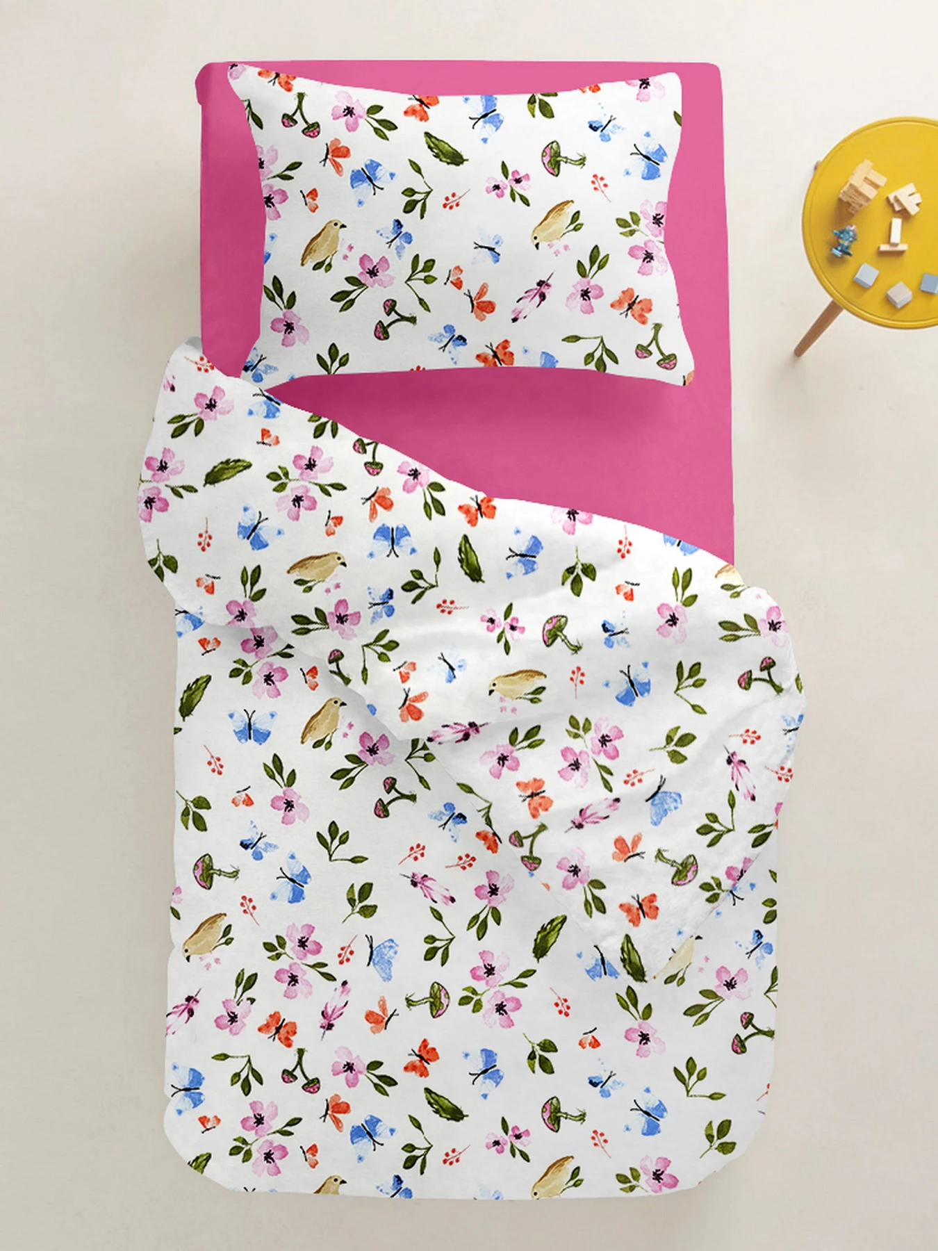 Дитяча постільна білизна в ліжечко HAPPY BIRDS Cosas модель BirdsMushrooms_Candy_140 Дитяча постільна білизна в ліжечко HAPPY BIRDS Cosas модель BirdsMushrooms_Candy_140 Фото