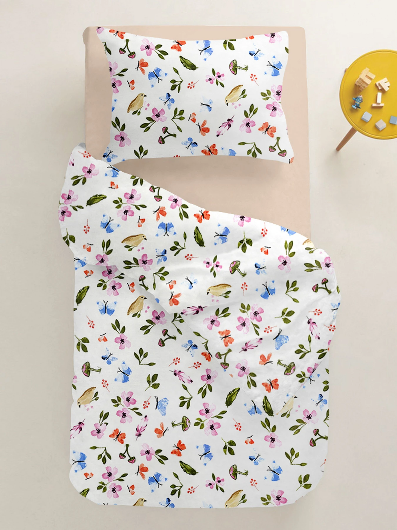 Детское постельное белье в кроватку HAPPY BIRDS Cosas модель BirdsMushrooms_Magnolia_140 Детское постельное белье в кроватку HAPPY BIRDS Cosas модель BirdsMushrooms_Magnolia_140 Фото