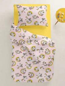 Детское постельное белье в кроватку RAINBOW UNICORN Cosas модель UnicornRainbowRose_Summer_140 Фото