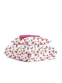 Детское постельное белье в кроватку BUTTERFLY Cosas модель ButterfliesYellowRed_El80-36Candy_140 Фото