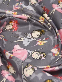 Детское постельное белье в кроватку BALLERINA Cosas модель BallerinaGrey_RoseLight_140 Фото