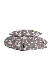 Детское постельное белье в кроватку BALLERINA Cosas модель BallerinaGrey_RoseLight_140 Фото