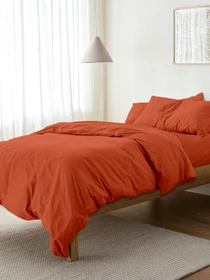 Дитяча постільна білизна в ліжечко ORANGE Cosas модель Ranfors103_Orange_El80-Orange_140 Фото