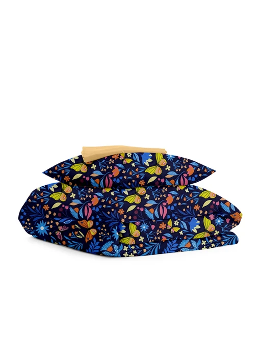 Детское постельное белье в кроватку FAIRY BUTTERFLY Cosas модель ButterfliesBlue_El80-Honey11_140 Фото