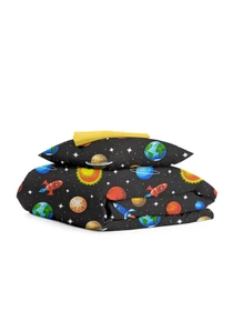 Дитяча постільна білизна в ліжечко SPACE Cosas модель SpaceBlack_Summer99_140 Фото