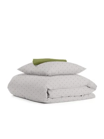 Дитяча постільна білизна в ліжечко MINI DOTS Cosas модель DotsGreyBeige_74Avocado_140 Фото
