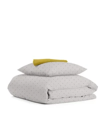 Дитяча постільна білизна в ліжечко MINI DOTS Cosas модель DotsGreyBeige_94Marmalade_140 Фото