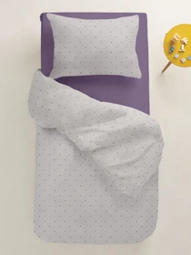 Детское постельное белье в кроватку MINI DOTS Cosas модель DotsGreyBeige_95Aurora_140 Фото