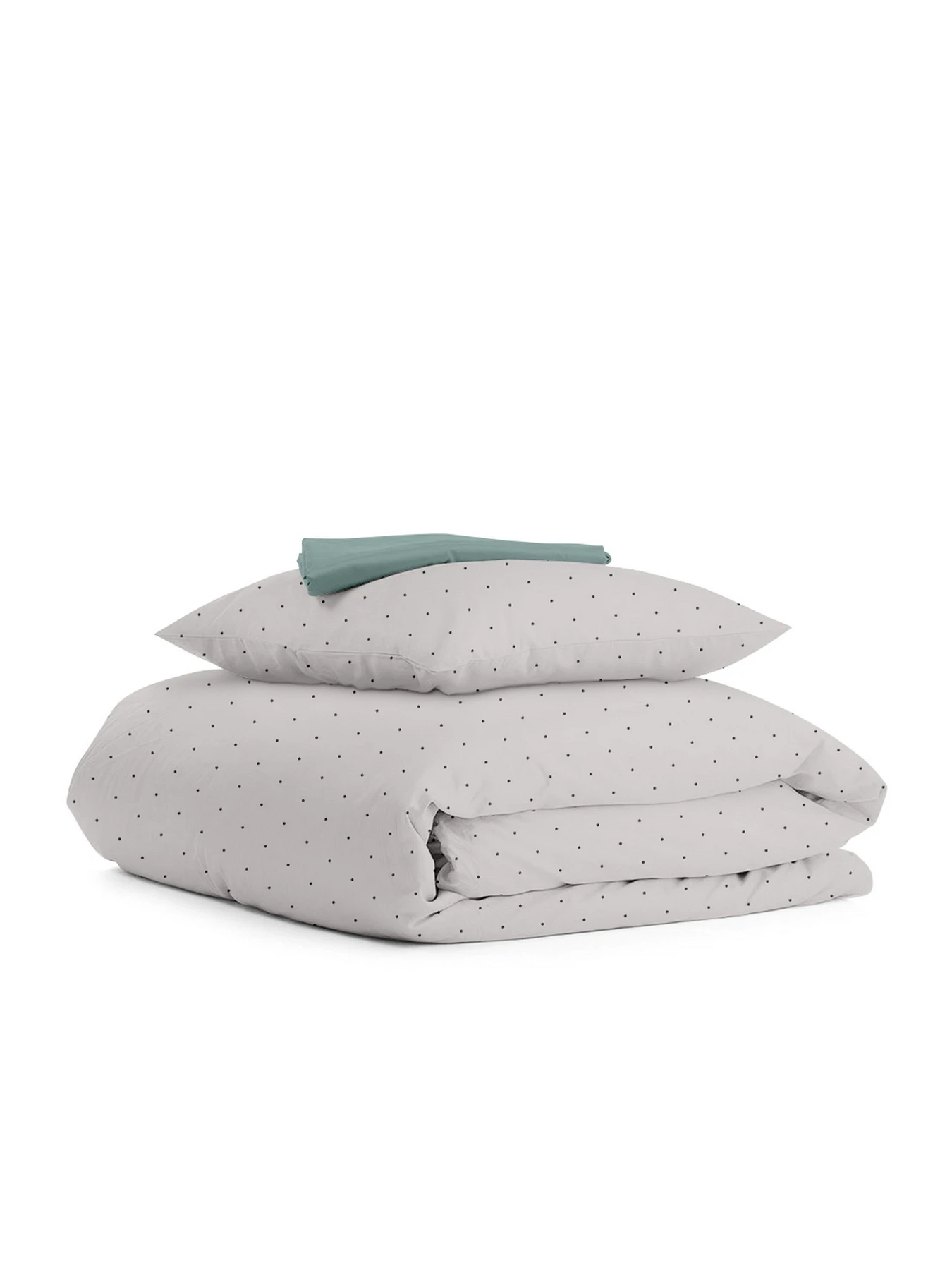 Дитяча постільна білизна в ліжечко MINI DOTS Cosas модель DotsGreyBeige_104Ashmint_140 Фото