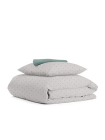 Детское постельное белье в кроватку MINI DOTS Cosas модель DotsGreyBeige_104Ashmint_140 Фото