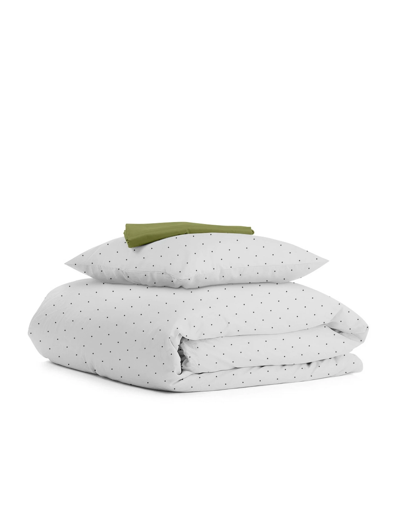 Дитяча постільна білизна в ліжечко MINI DOTS Cosas модель DotsGreyGrey_74Avocado_140 Фото