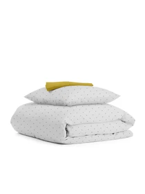 Дитяча постільна білизна в ліжечко MINI DOTS Cosas модель DotsGreyGrey_94Marmalade_140 Фото