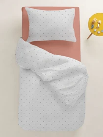 Детское постельное белье в кроватку MINI DOTS Cosas модель DotsGreyGrey_101Brick_140 Фото