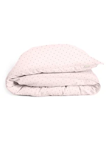 Дитяча постільна білизна в ліжечко MINI DOTS Cosas модель DotsGreyRose_95Aurora_140 Фото