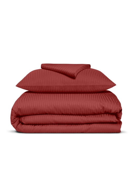 Детское постельное белье сатин в кроватку BURGUNDY Cosas модель StrSatin_13Burgundy_El80-Burgundy_140 Фото