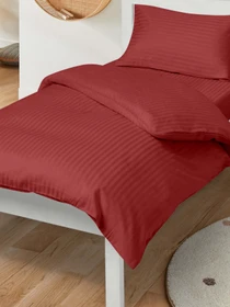 Детское постельное белье сатин в кроватку BURGUNDY Cosas модель StrSatin_13Burgundy_El80-Burgundy_140 Фото