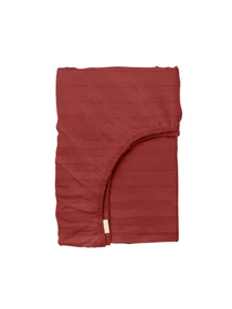 Детское постельное белье сатин в кроватку BURGUNDY Cosas модель StrSatin_13Burgundy_El80-Burgundy_140 Фото
