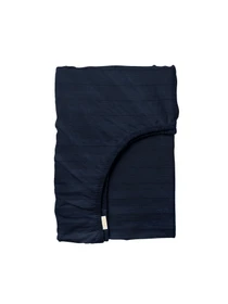 Детское постельное белье сатин в кроватку NAVY Cosas модель StrSatin_51Navy_El80-Navy_140 Фото